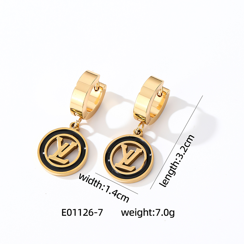 1 Pair Simple Style Heart Shape Butterfly Enamel 304 Stainless Steel K Gold Plated Drop Earrings display picture 7