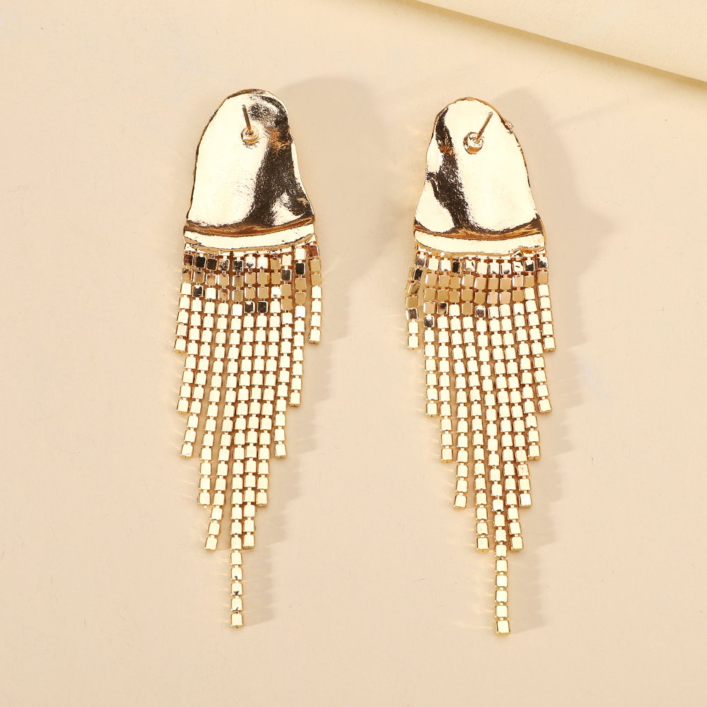 1 Pair Elegant Luxurious Solid Color Inlay Zinc Alloy Artificial Crystal Drop Earrings display picture 3
