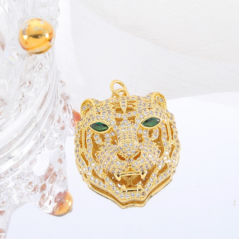 Classic Style Streetwear Animal Round Elephant Copper Plating Inlay Zircon 18k Gold Plated Charms display picture 2