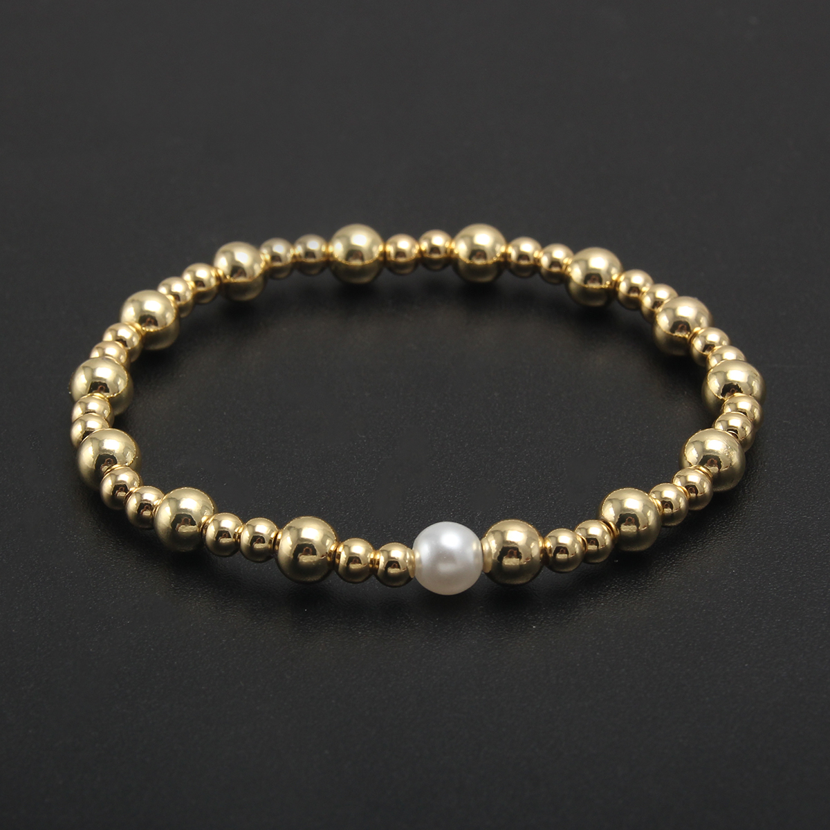 Basic Modern Style Streetwear Round 304 Stainless Steel 18K Gold Plated Bracelets In Bulk display picture 3