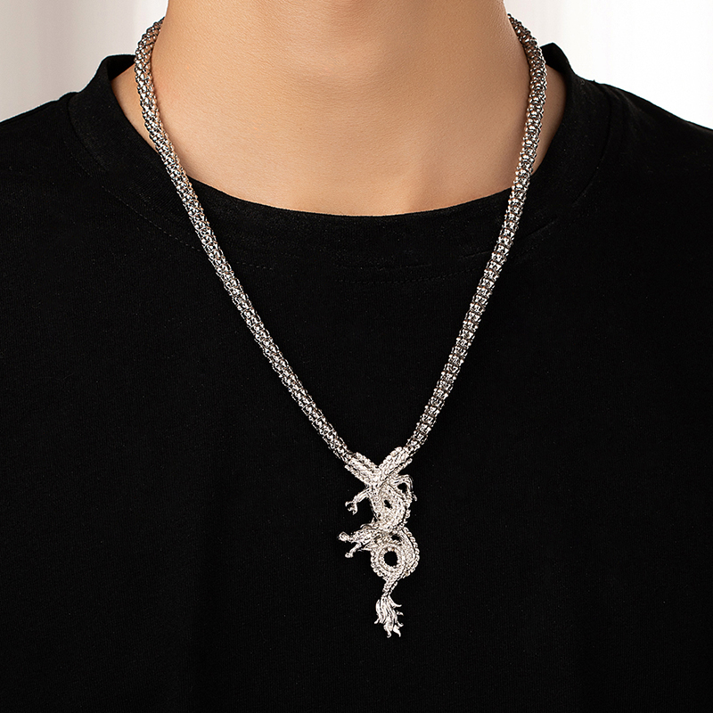 Hip-hop Punk Streetwear Dragon Alloy Plating Unisex Pendant Necklace display picture 8