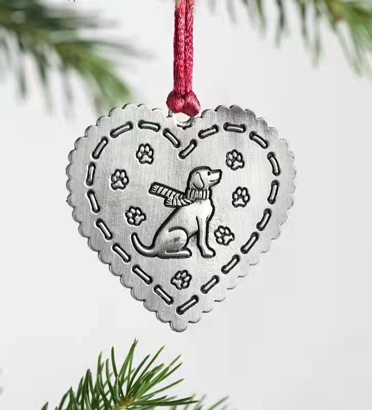 Christmas Tree Ornament Christmas Metal Snowman Pendant display picture 1