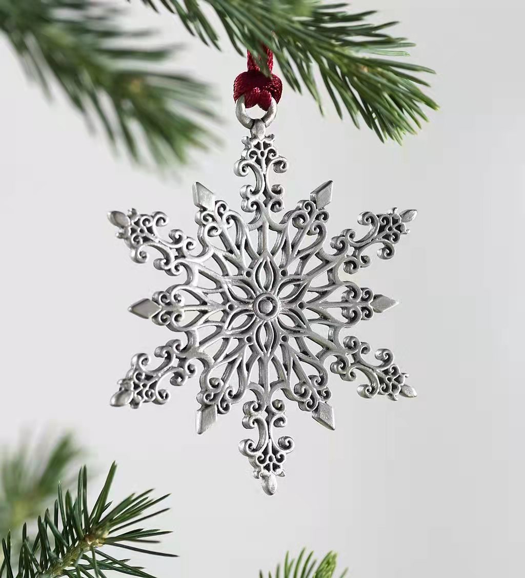 Christmas Tree Ornament Christmas Metal Snowman Pendant display picture 6