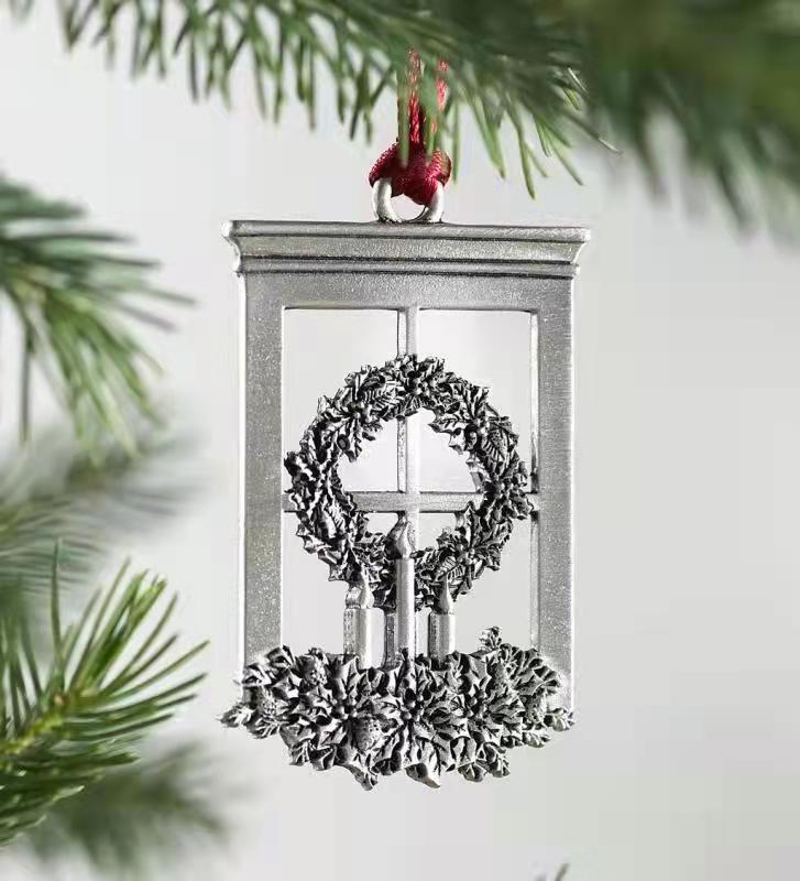 Adornos Para Árboles De Navidad Colgante De Muñeco De Nieve De Metal Navideño display picture 10