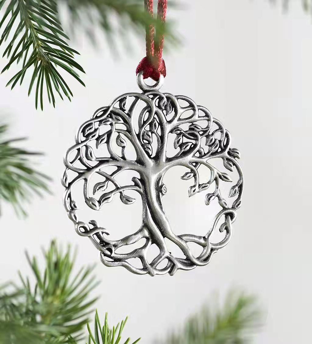 Ornement D'arbre De Noël, Pendentif Bonhomme De Neige En Métal display picture 8