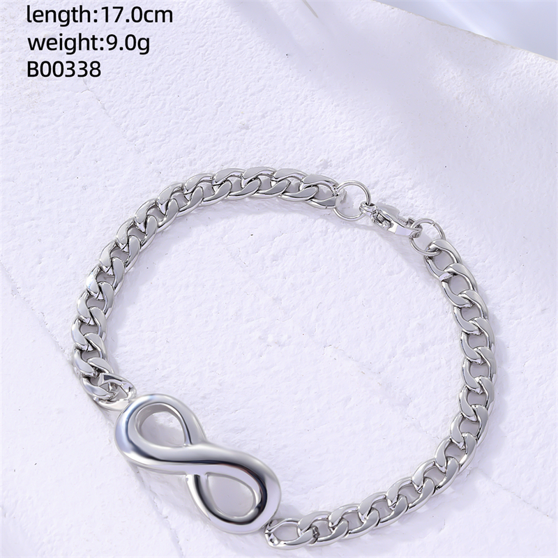Copper Gold Plated Silver Plated Casual Luxurious Shiny Inlay Four Leaf Clover Infinity Heart Shape Zircon Bracelets display picture 4