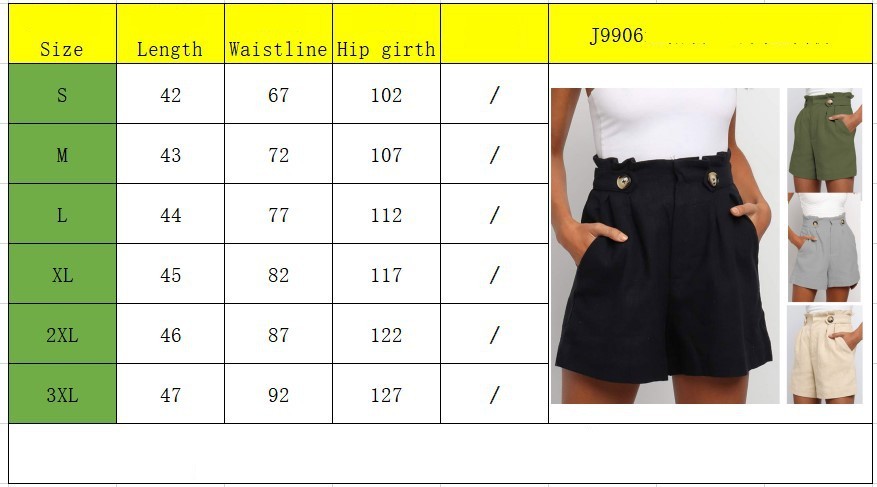 Women's Daily Casual Solid Color Shorts Button Shorts display picture 4