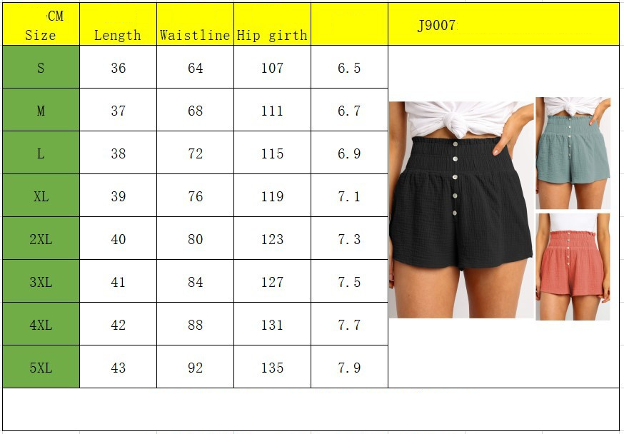 Women's Daily Casual Solid Color Shorts Button Shorts display picture 7