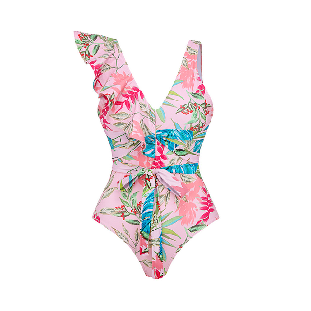 Women's Vacation Leaf Printing 2 Piece Set One Piece display picture 9