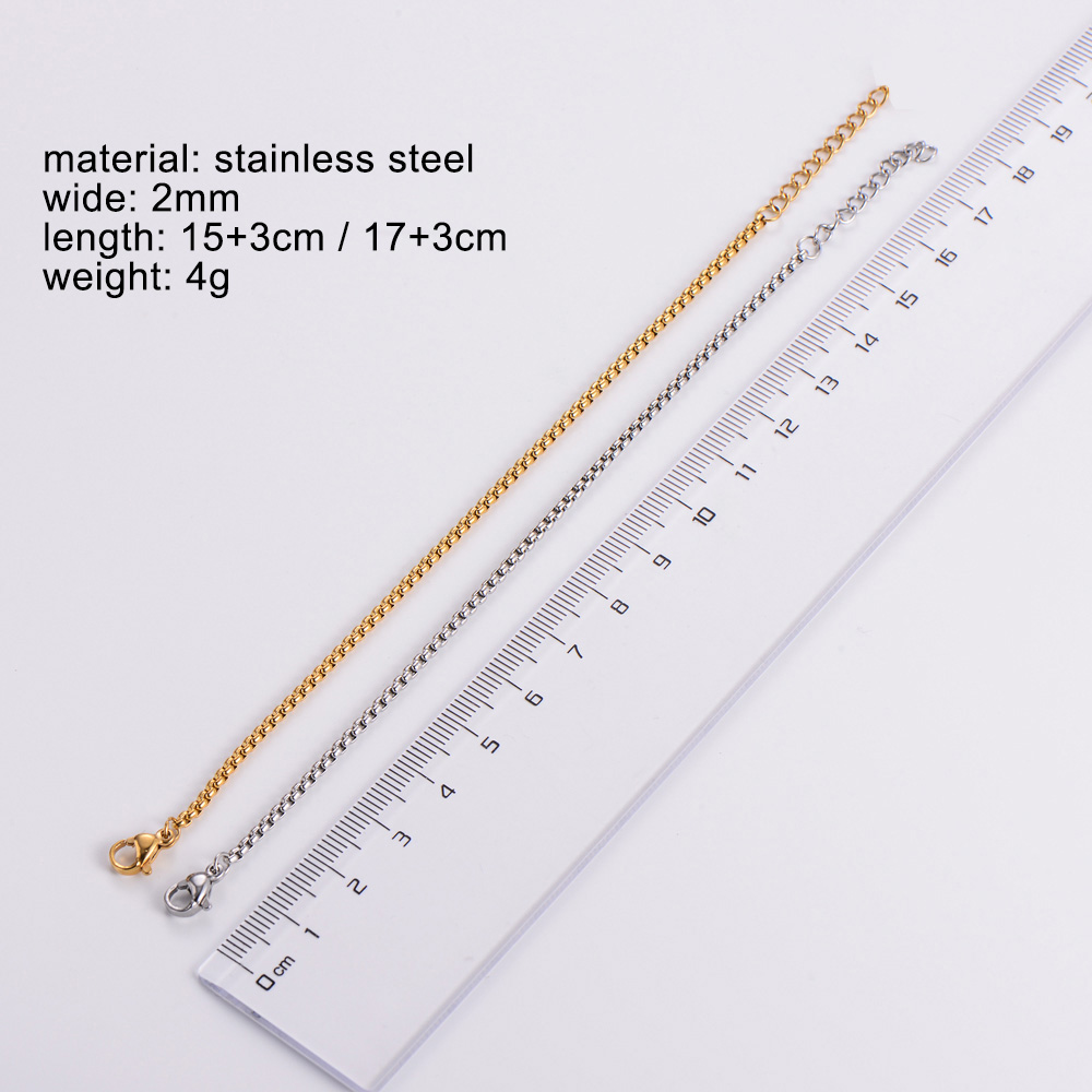 IG Style Casual Simple Style Solid Color 304 Stainless Steel No Inlaid Bracelets In Bulk display picture 1