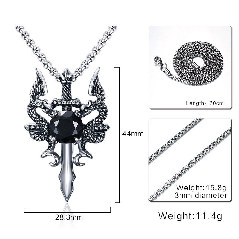 Punk Streetwear Dragon 201 Stainless Steel Alloy Plating Inlay Glass Unisex display picture 1