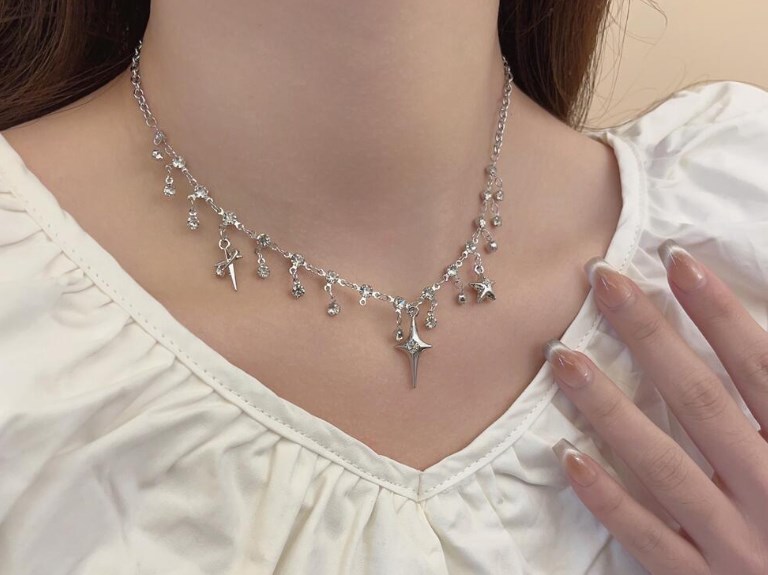 Elegant Simple Style Streetwear Star Alloy Women's Necklace display picture 2