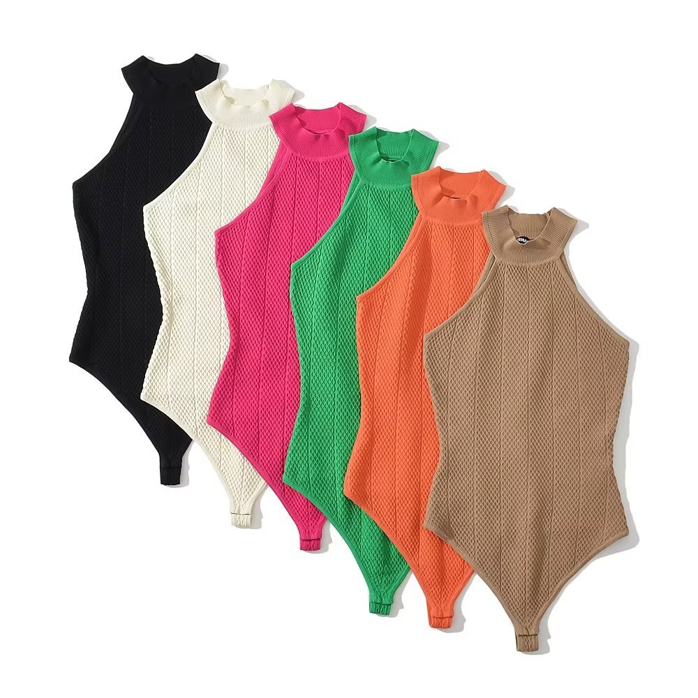 Women's Bodysuits Bodysuits Rib-knit Sexy Solid Color display picture 6