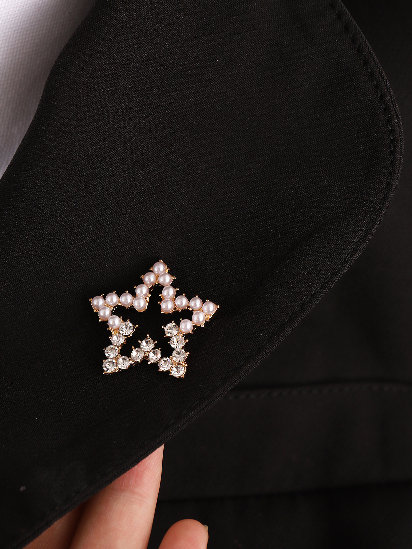 Simple Style Star Imitation Pearl Alloy Inlay Rhinestones Women's Brooches display picture 3