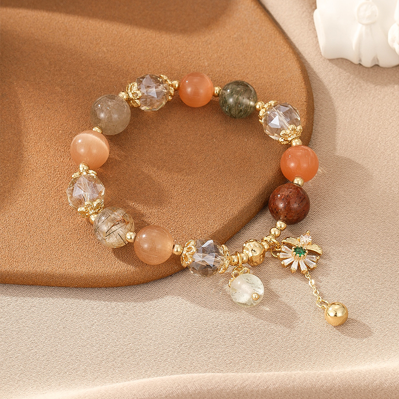 Simple Style Flower Copper Beaded Bracelets display picture 4