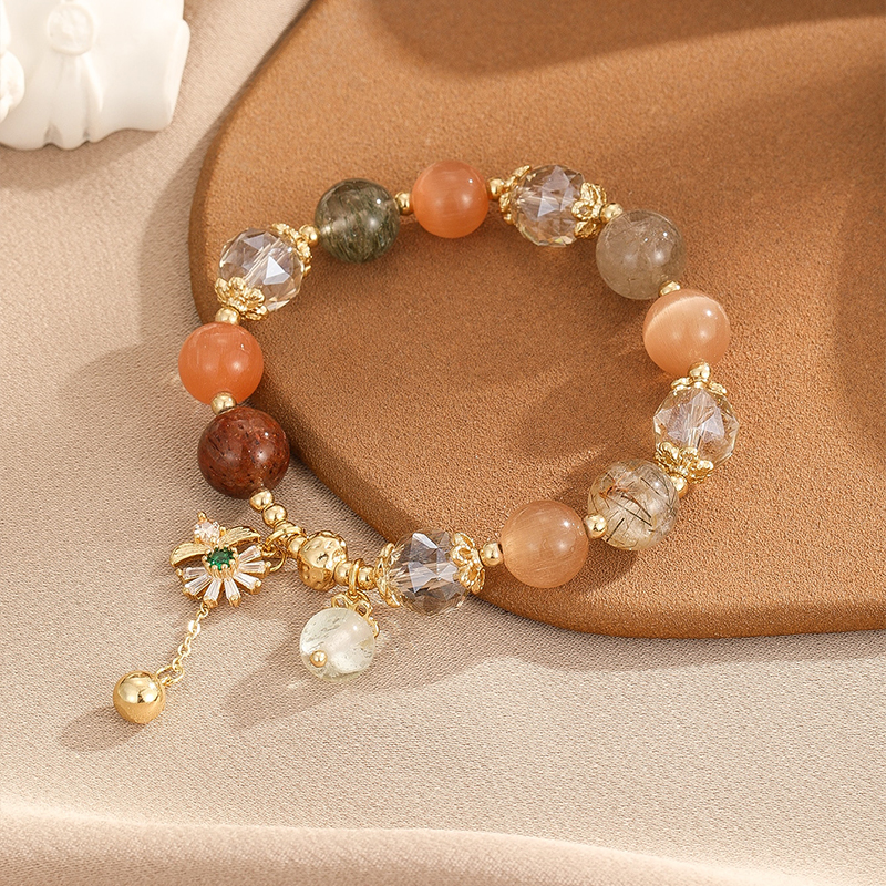 Simple Style Flower Copper Beaded Bracelets display picture 2
