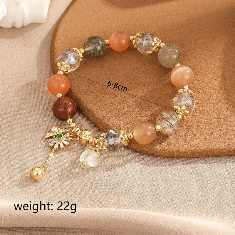 Simple Style Flower Copper Beaded Bracelets display picture 5