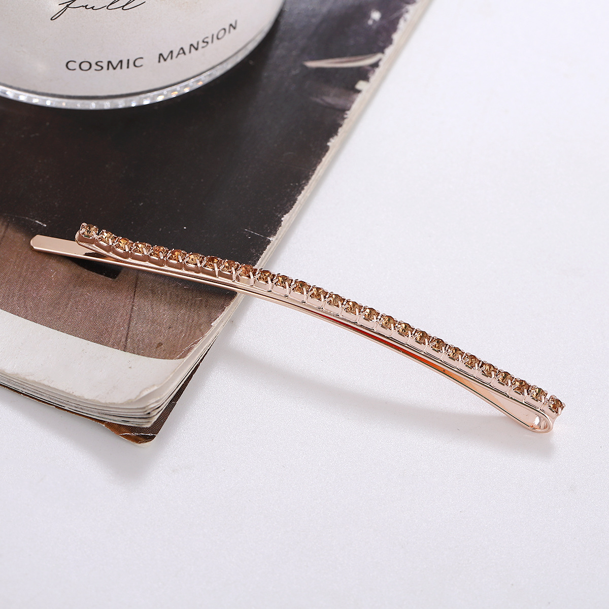Casual Solid Color Rhinestone Plating Inlay Hair Clip display picture 6
