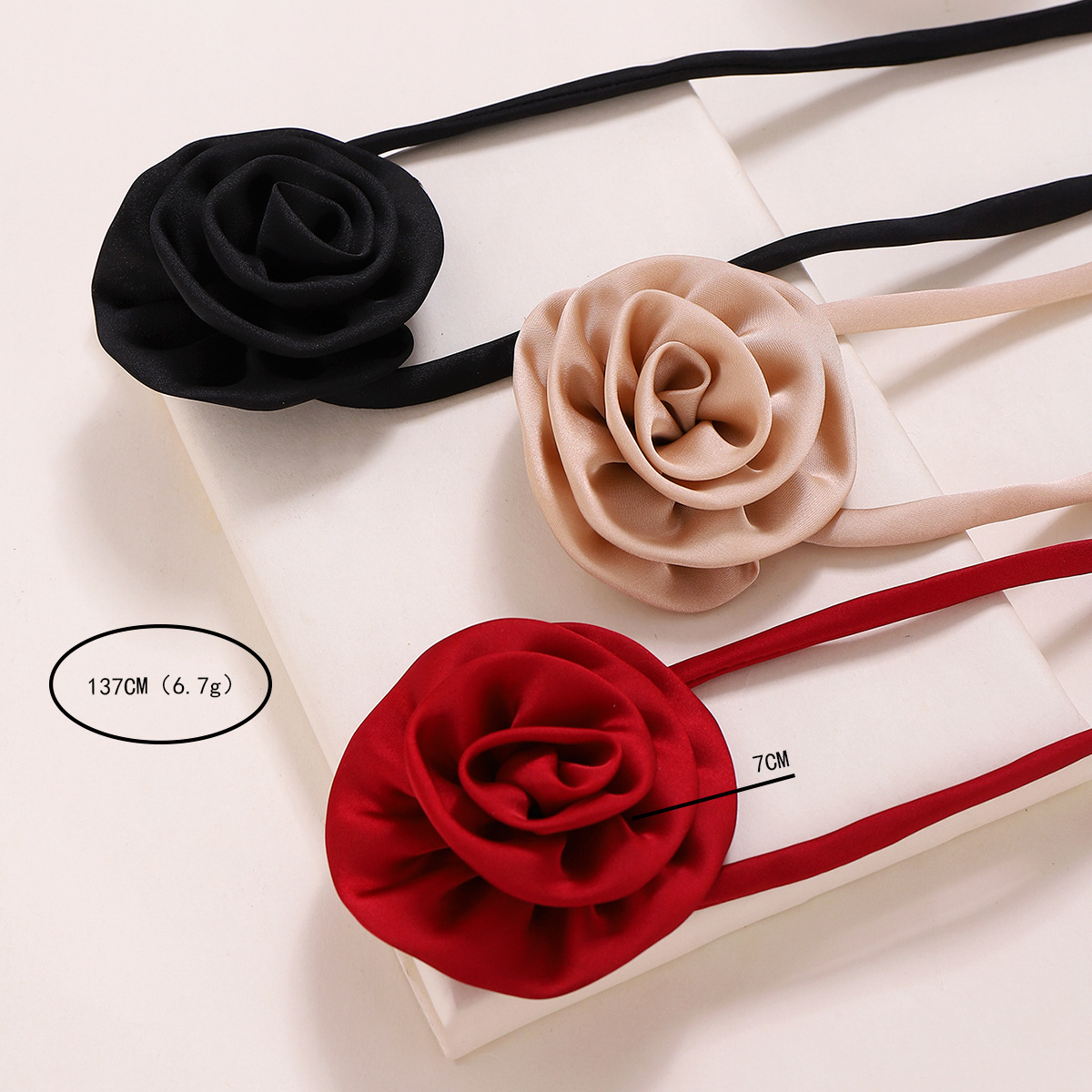 Streetwear Flower Cloth Women's Necklace display picture 1