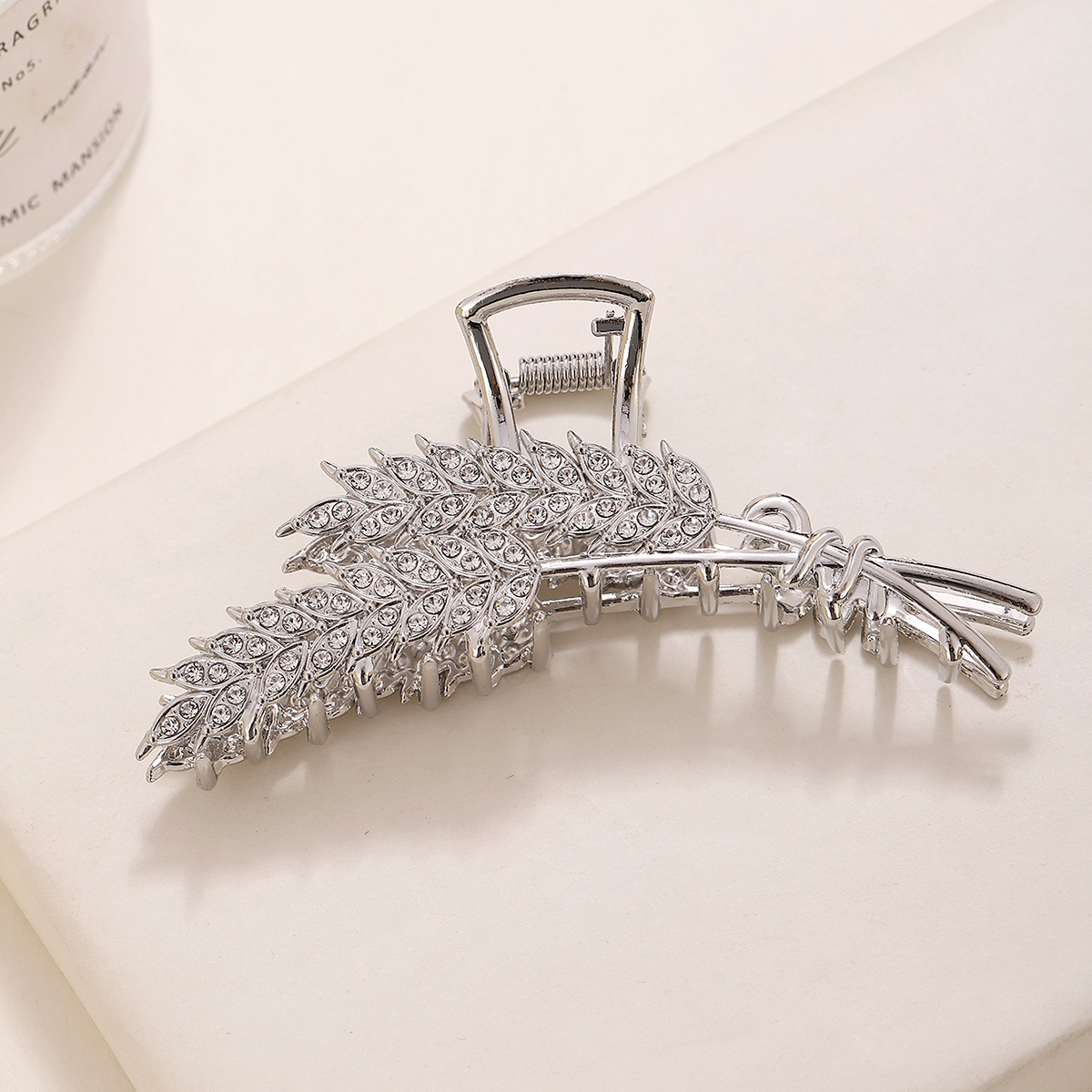 Lady Leaf Alloy Diamond Hair Claws display picture 10