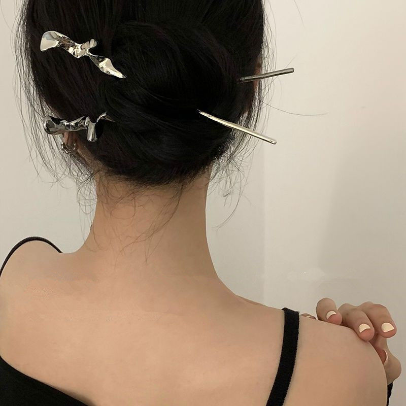 Casual Classical Simple Style Solid Color Alloy Hairpin display picture 3