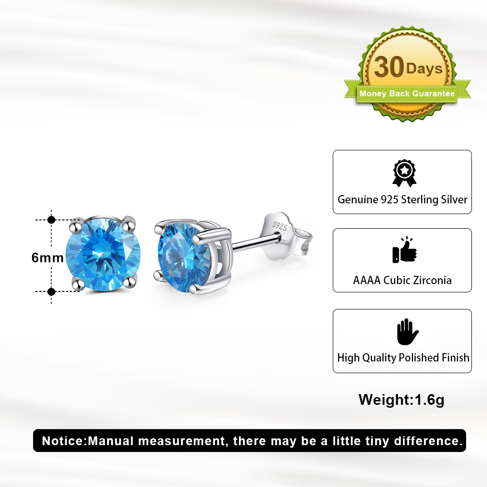 1 Pair Elegant Lady Geometric Inlay Sterling Silver Zircon White Gold Plated Rhodium Plated Ear Studs display picture 1