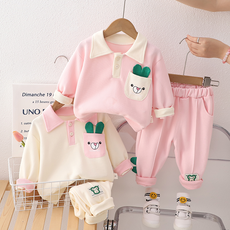 Casual Streetwear Animal Color Block Cotton Girls Clothing Sets display picture 20