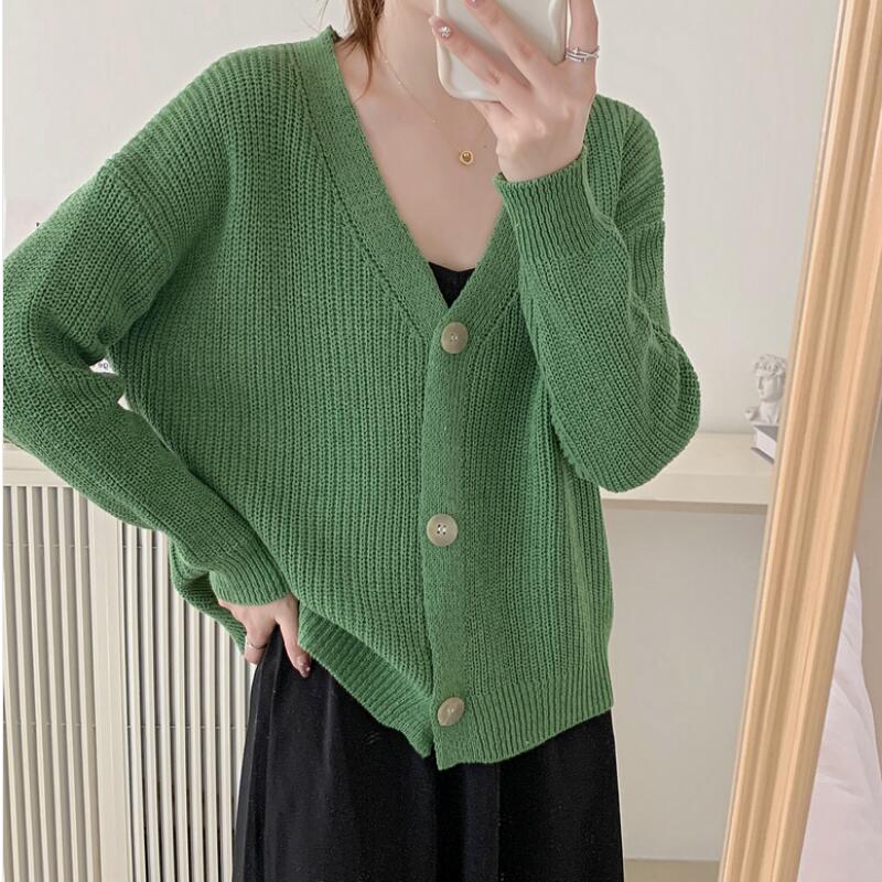 Women's Cardigan Long Sleeve Sweaters & Cardigans Casual Solid Color display picture 4