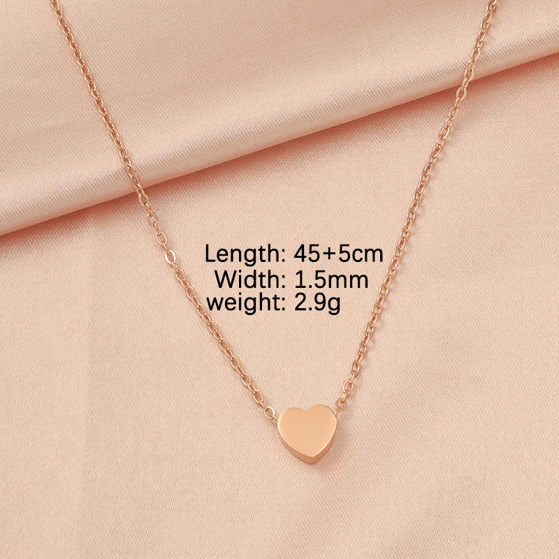 Stainless Steel 18K Gold Plated Lady Simple Style Star Moon Heart Shape None Pendant Necklace display picture 22