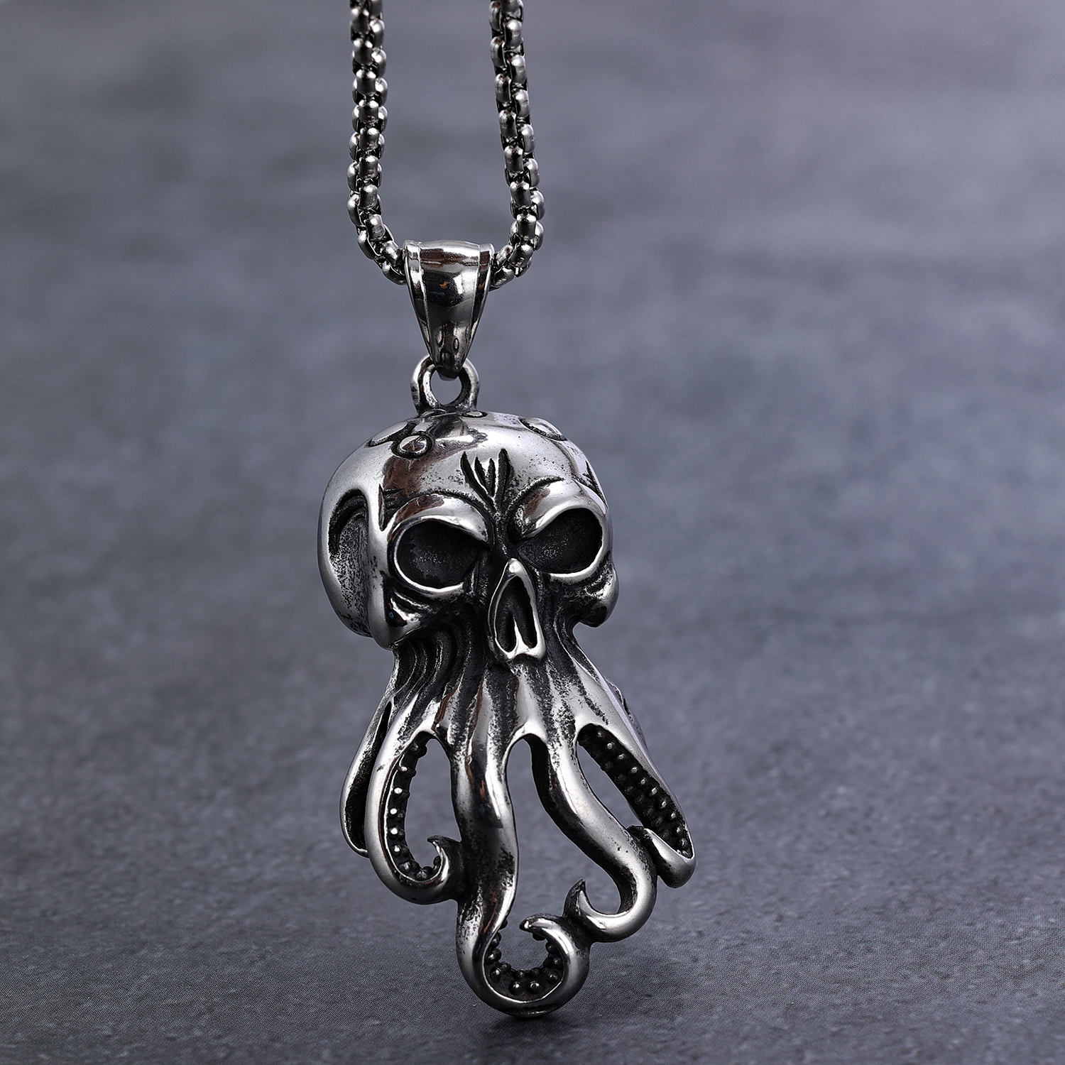 Retro Punk Octopus 304 Stainless Steel Men'S display picture 4