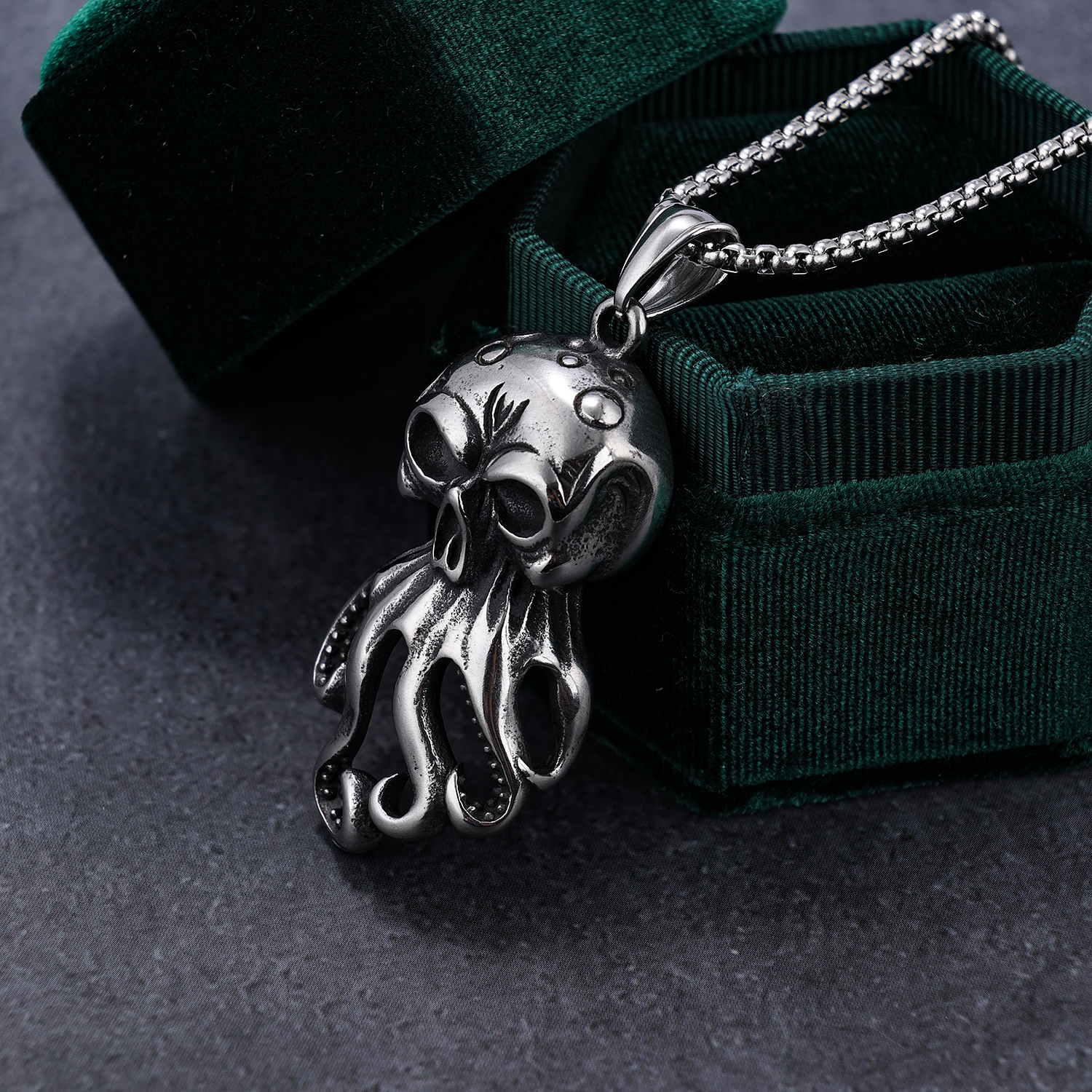 Retro Punk Octopus 304 Stainless Steel Men'S display picture 3