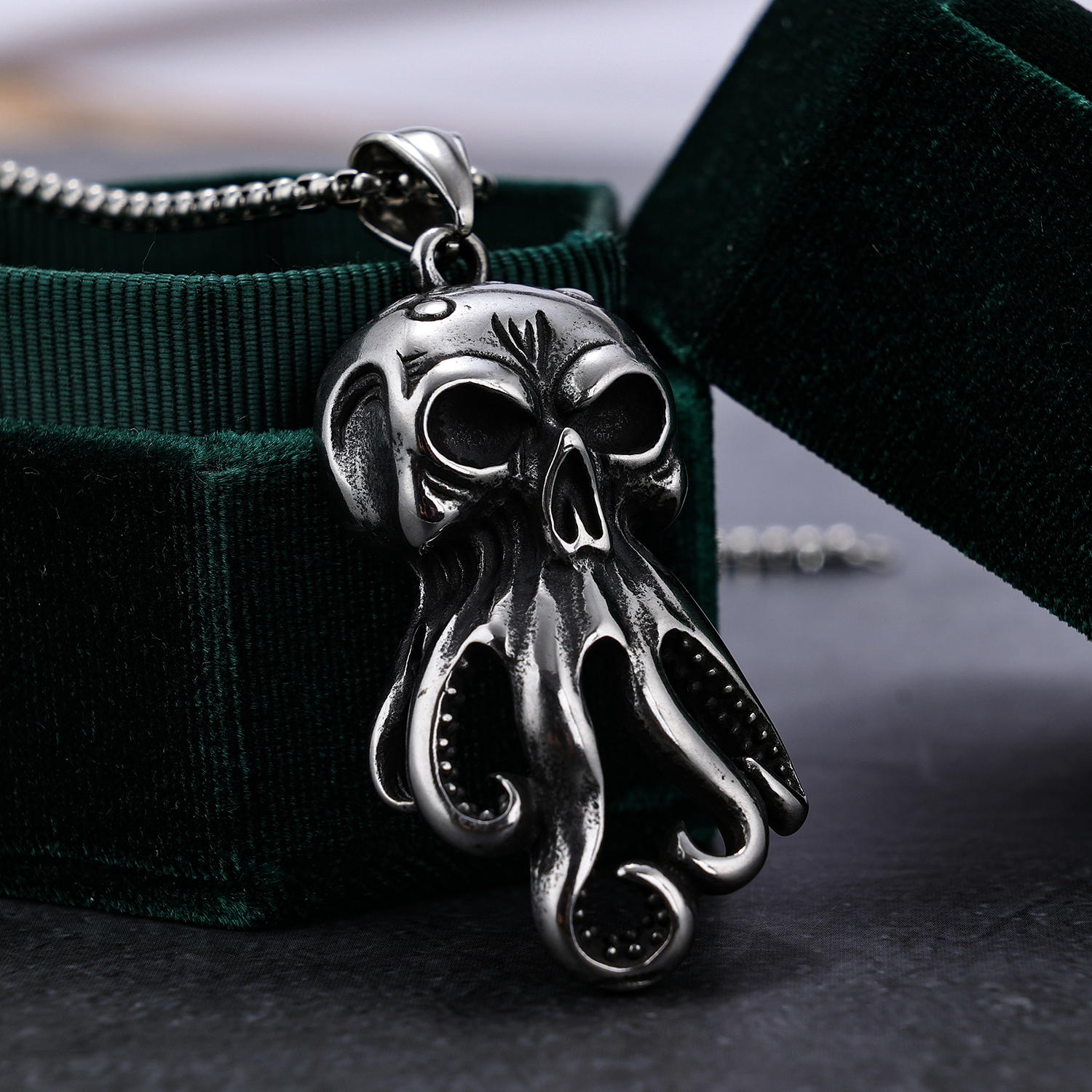 Retro Punk Octopus 304 Stainless Steel Men'S display picture 1