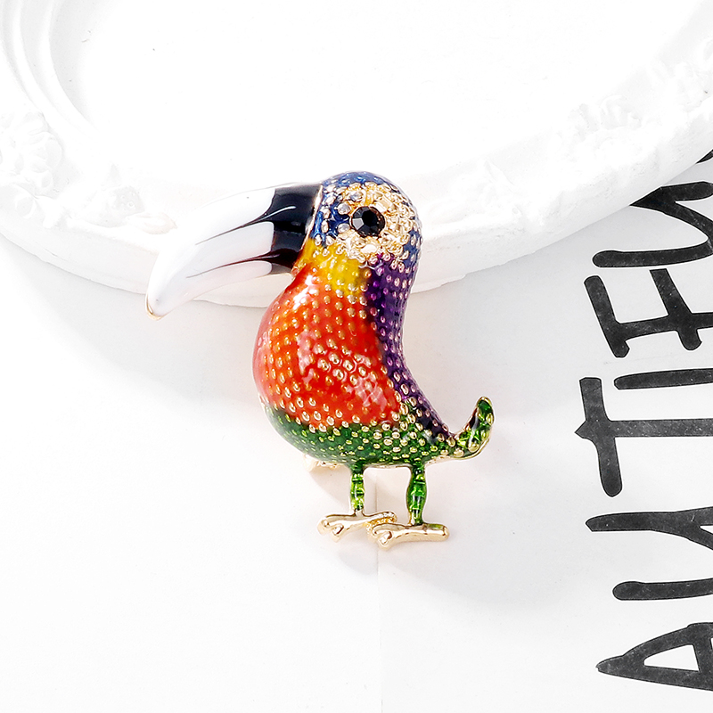 Retro Parrot Alloy Women's Brooches display picture 7