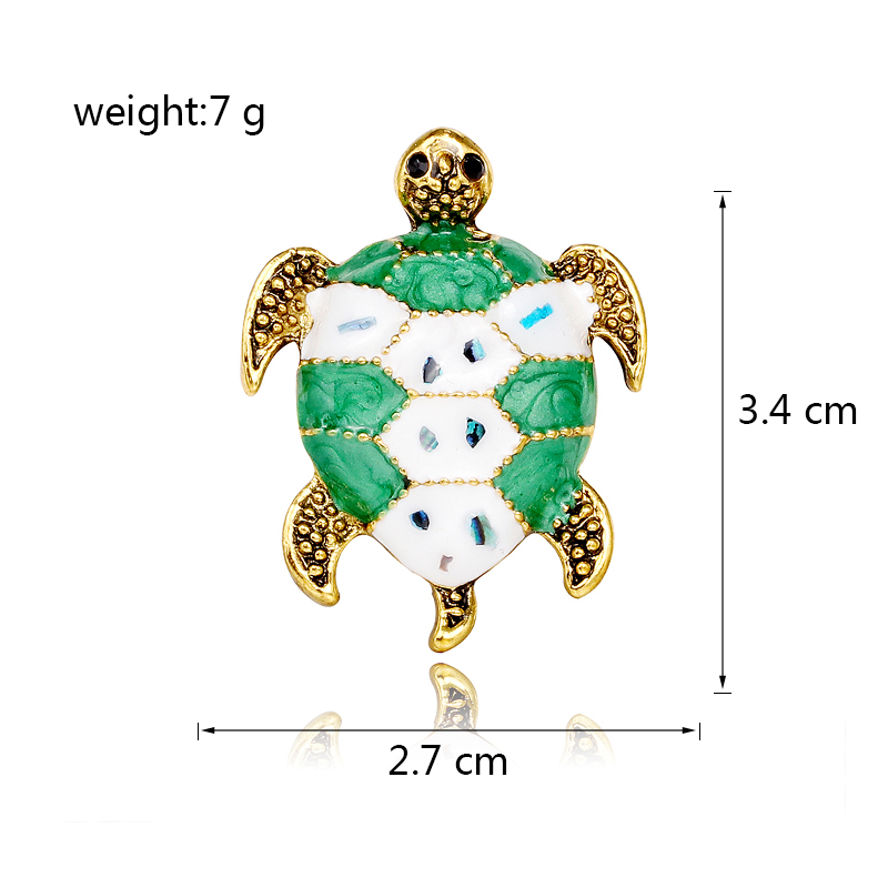 Cute Classic Style Tortoise Alloy Enamel Women's Brooches display picture 1