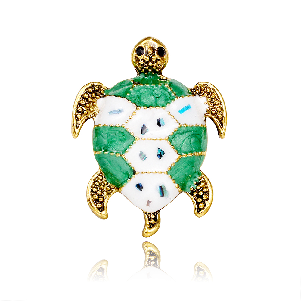 Cute Classic Style Tortoise Alloy Enamel Women's Brooches display picture 2