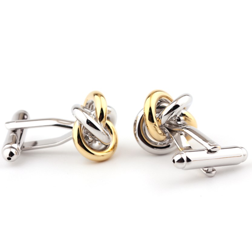 Simple Style Twist Copper Plating Unisex Cufflinks display picture 1