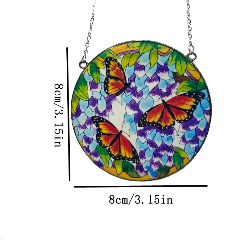 Novelty Flower Butterfly Bird Alloy Pendant display picture 5