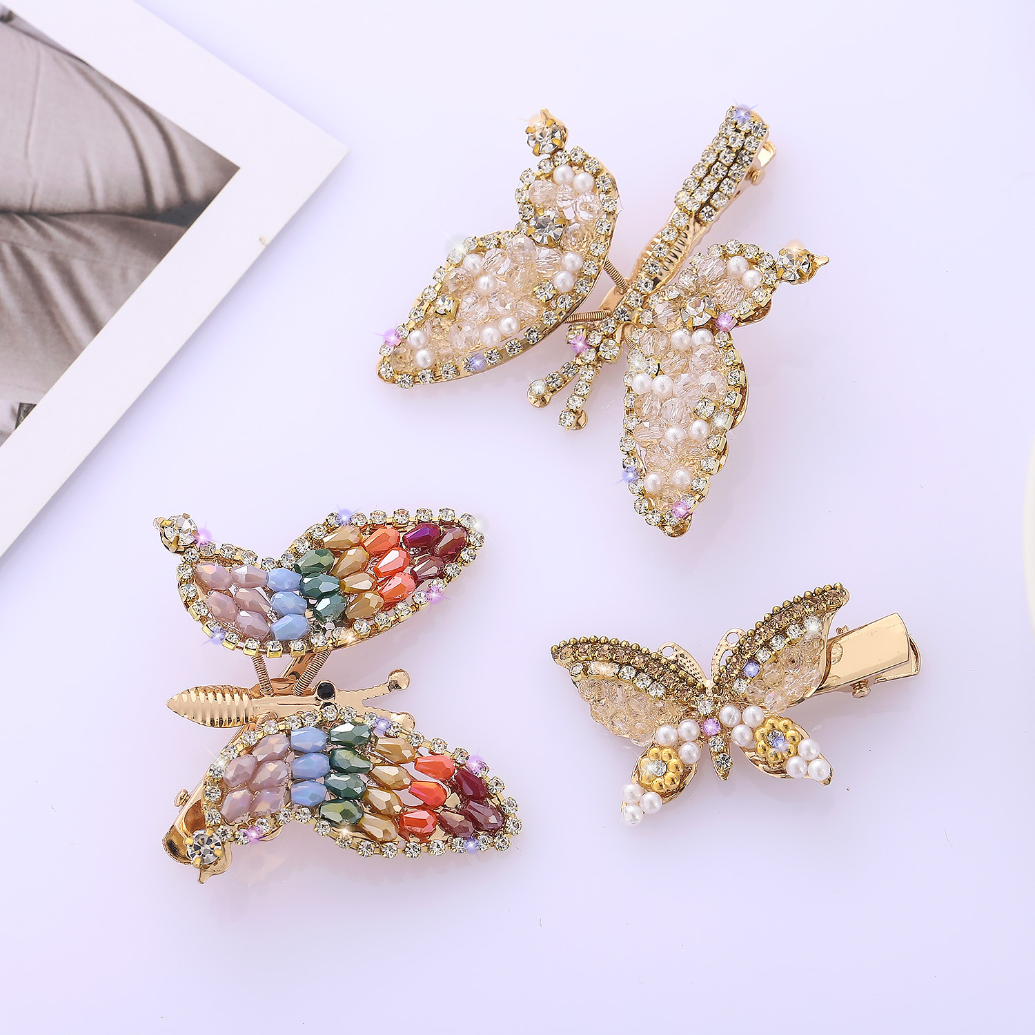 Women's Elegant Lady Bow Knot Alloy Plating Inlay Rhinestones Hair Clip display picture 2