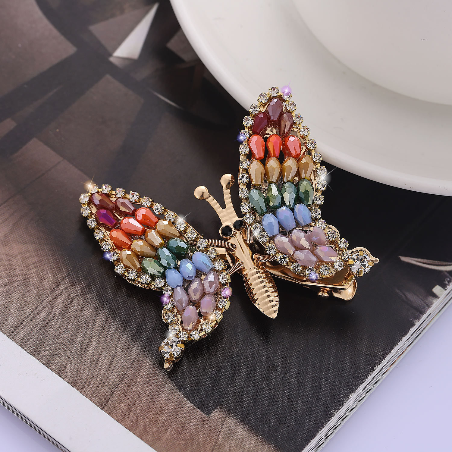 Women's Elegant Lady Bow Knot Alloy Plating Inlay Rhinestones Hair Clip display picture 3