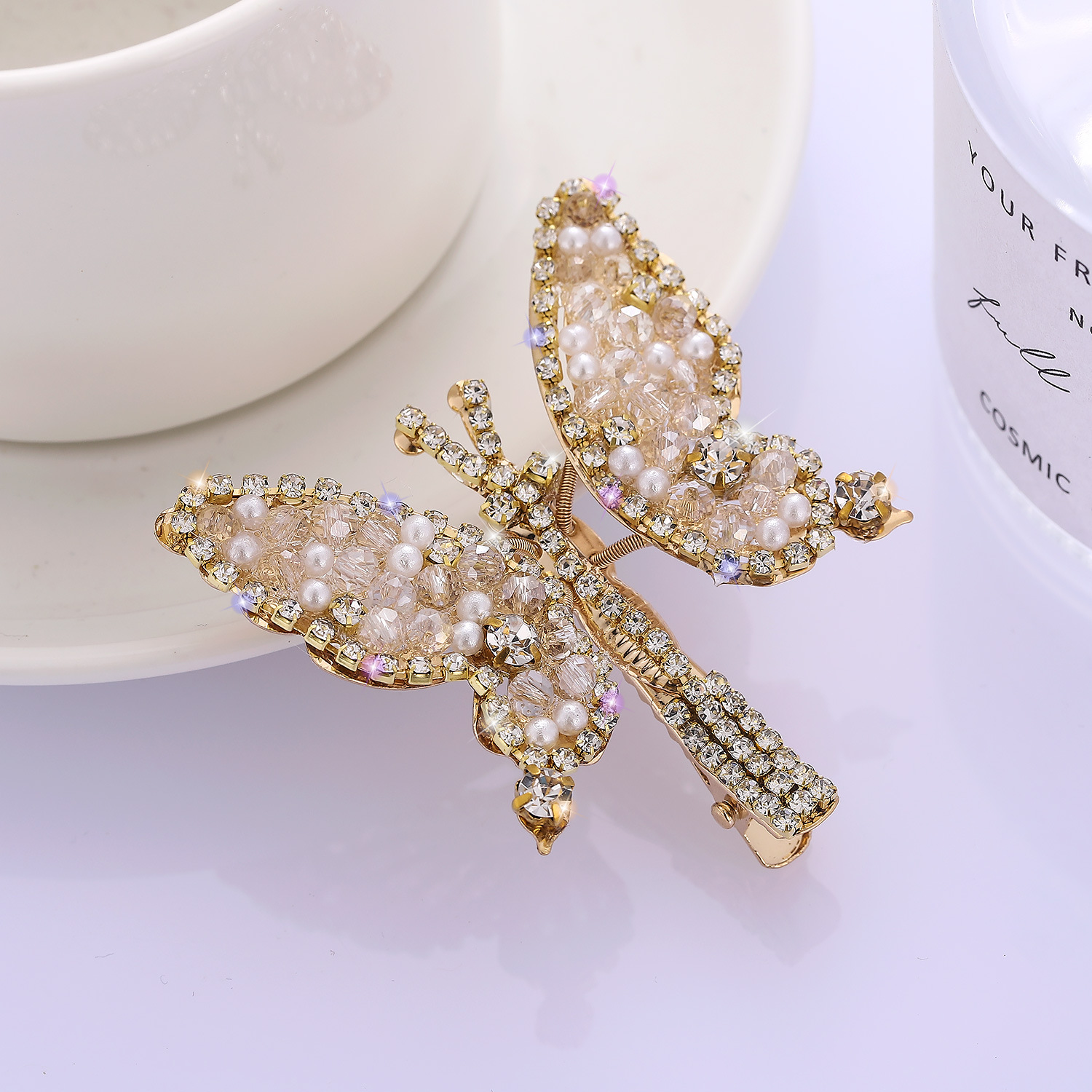 Women's Elegant Lady Bow Knot Alloy Plating Inlay Rhinestones Hair Clip display picture 4
