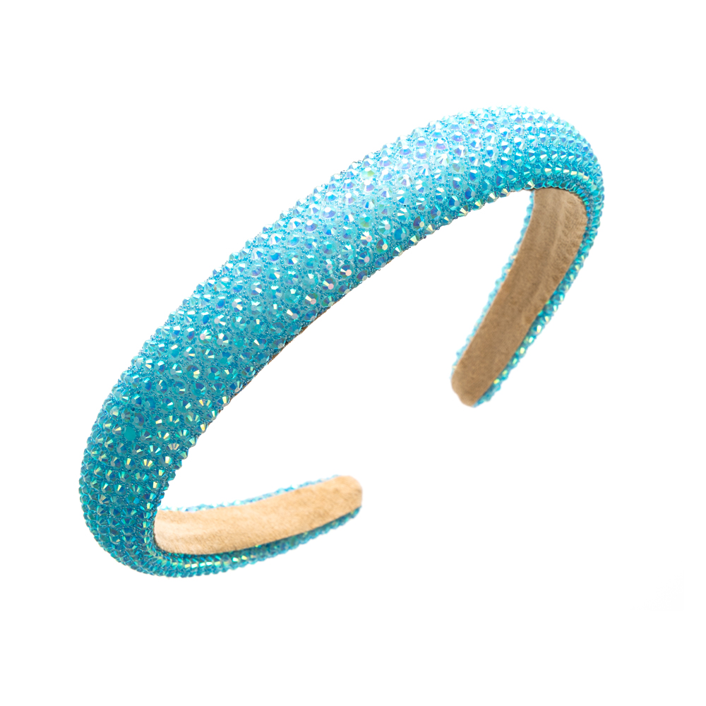 Casual Solid Color Cloth Inlay Artificial Rhinestones Hair Band display picture 16
