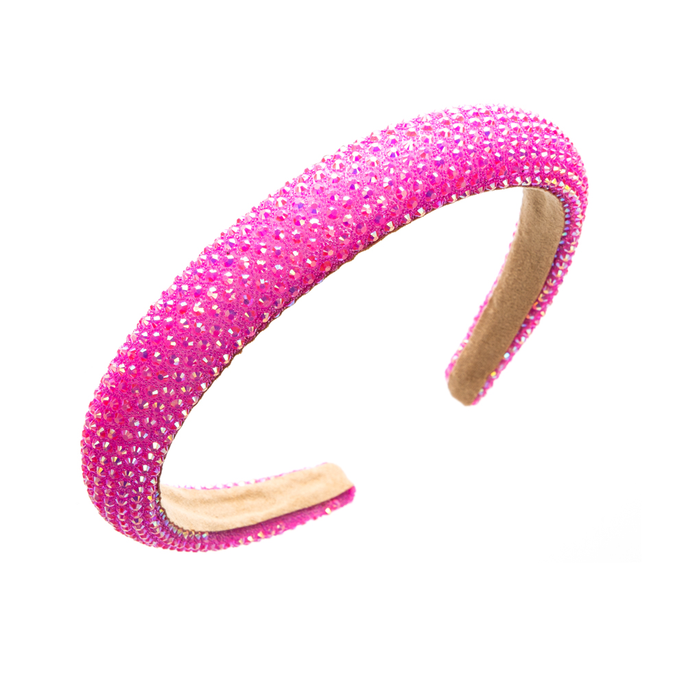 Casual Solid Color Cloth Inlay Artificial Rhinestones Hair Band display picture 14