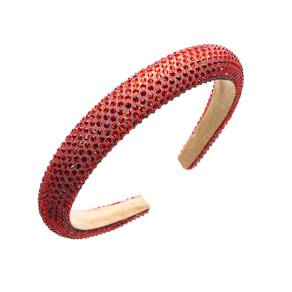 Casual Solid Color Cloth Inlay Artificial Rhinestones Hair Band display picture 7
