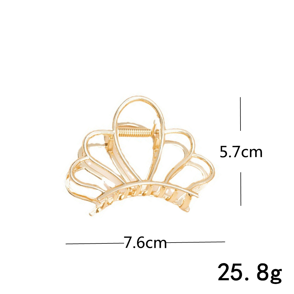 Simple Style Irregular Metal Plating Hair Clip Hair Claws display picture 8