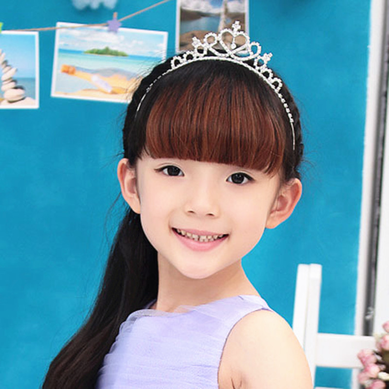 Enfants Princesse Couronne Strass Placage Couronne display picture 2