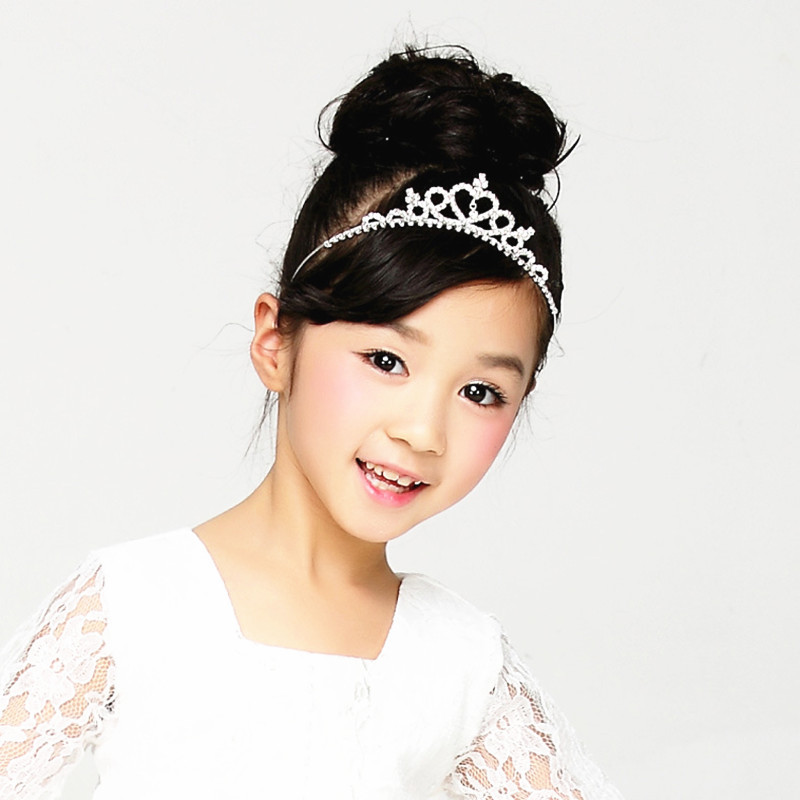 Enfants Princesse Couronne Strass Placage Couronne display picture 3
