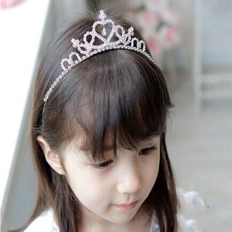 Enfants Princesse Couronne Strass Placage Couronne display picture 4