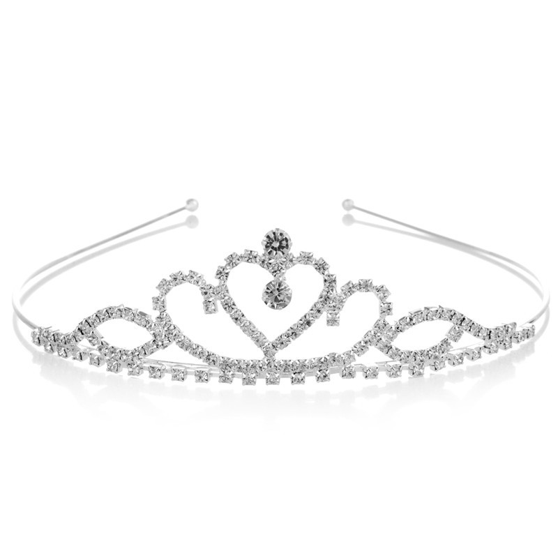 Enfants Princesse Couronne Strass Placage Couronne display picture 9