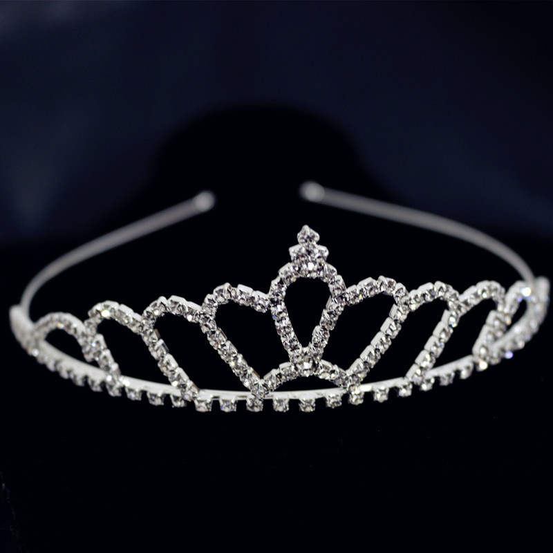 Enfants Princesse Couronne Strass Placage Couronne display picture 13