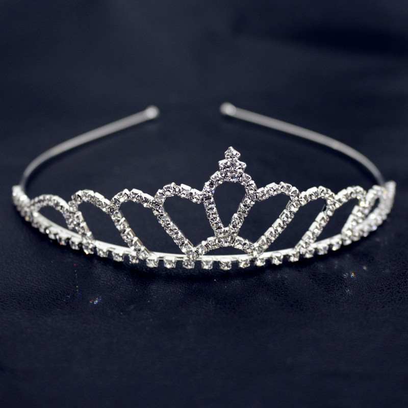 Enfants Princesse Couronne Strass Placage Couronne display picture 15